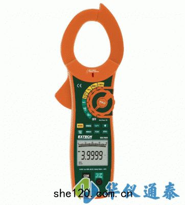美國(guó)EXTECH MA1500 1500A真有效值交流/直(zhí)流鉗(qián)型(xíng)表(biǎo)+ NCV