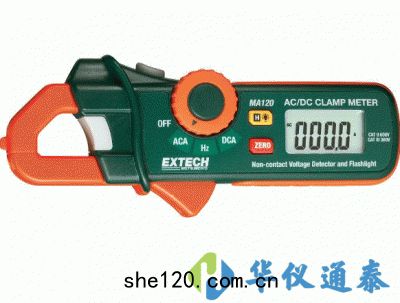 美(měi)國EXTECH MA120 200A交/直(zhí)流迷你(nǐ)鉗(qián)表(biǎo)+電(diàn)壓檢測(cè)器