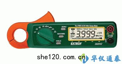 美國EXTECH 380942 30A真有(yǒu)效值交流/直流迷你鉗(qián)表(biǎo)