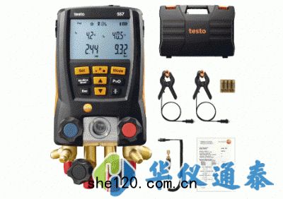 德國(guó)testo 557智(zhì)能專業(yè)級電子(zǐ)冷(lěng)媒表組套裝(zhuāng)