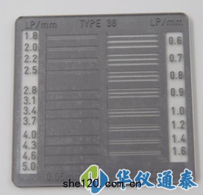 德國IBA TYP 38空(kōng)間分辨率測試(shì)卡(qiǎ)(200188)