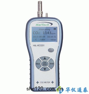 美國(guó)HAL HCO201高精(jīng)度(dù)手持式二氧化碳(tàn)測試儀