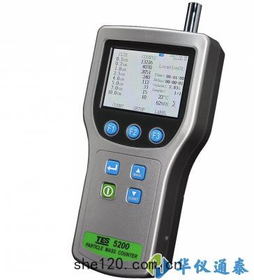 台(tái)灣泰仕(shì) TES-5200粒子質量濃度計數器