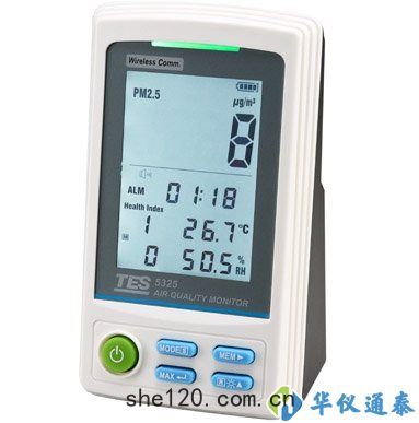 台(tái)灣泰(tài)仕 TES-5325無綫通訊(xùn)空(kōng)氣(qì)品質偵測計(jì)