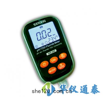 WS200便攜式pH/氟(fú)離子/電導(dǎo)率儀(yí)